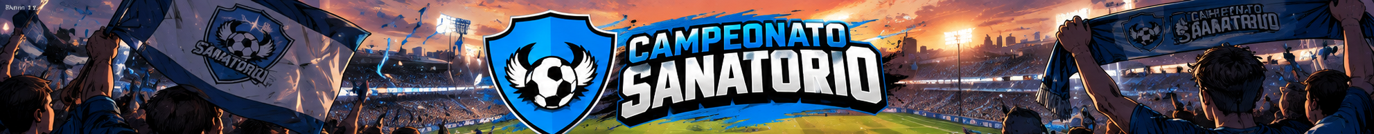 Ilustración animada de la hinchada del Campeonato Sanatorio en un estadio